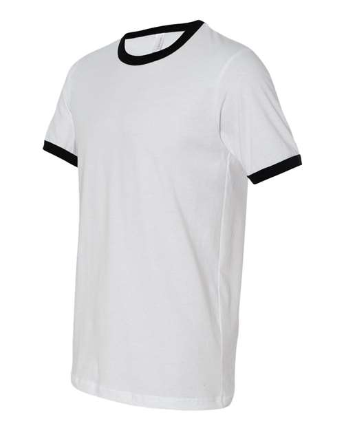 BELLA + CANVAS 3055 White/ Black — side