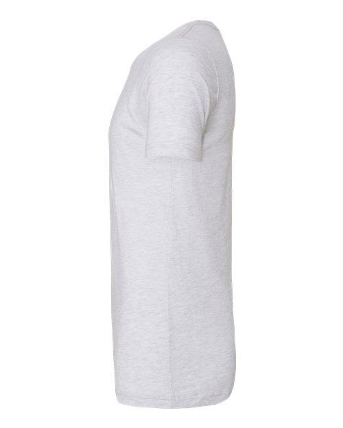BELLA + CANVAS 3413 White Fleck Triblend — direct side