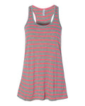 BELLA + CANVAS 8800 Athletic Heather/ Neon Pink — front