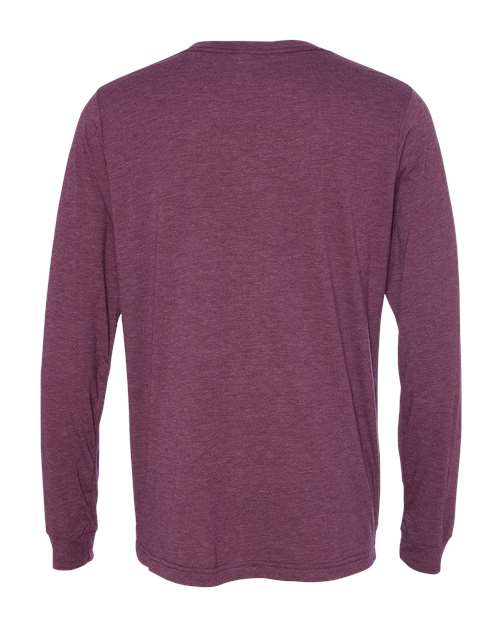 BELLA + CANVAS 3513 Maroon Triblend — back