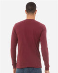 BELLA + CANVAS 3513 Maroon Triblend — on model back