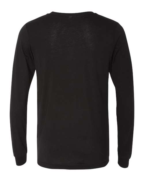 BELLA + CANVAS 3513 Solid Black Triblend — back