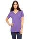 Bella + Canvas 6415 - Women's Relaxed Jersey V-Neck T-Shirt - Purple Triblend