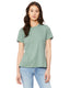 Bella + Canvas 6400CVC - Women's Heathered Relaxed Jersey Short-Sleeve T-Shirt - Heather Prism Dusty Blue