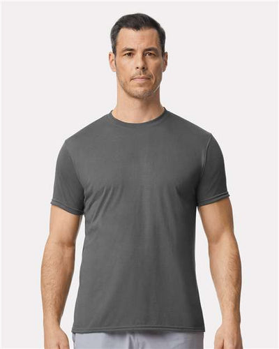 Gildan 42000 Charcoal — on model front