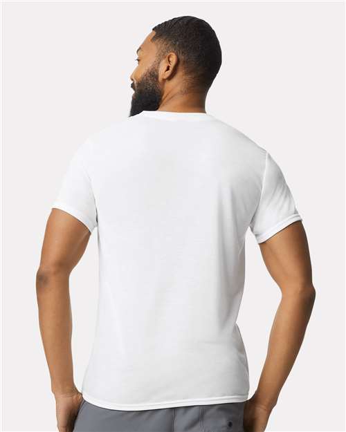 Gildan 42000 White — on model back