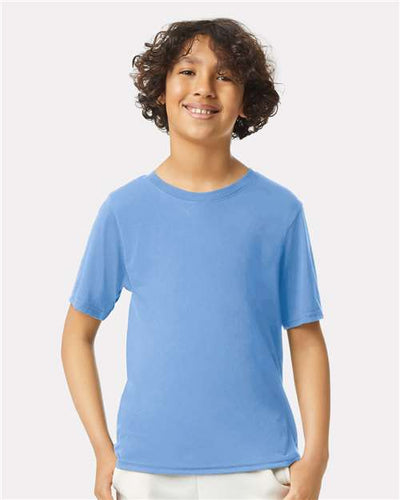 Gildan 42000B Carolina Blue — on model front