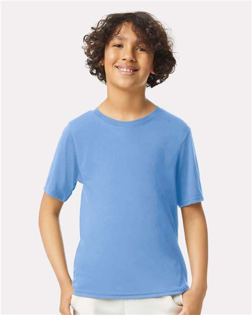 Gildan 42000B Carolina Blue — on model front