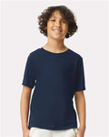 Gildan 42000B Navy — on model front