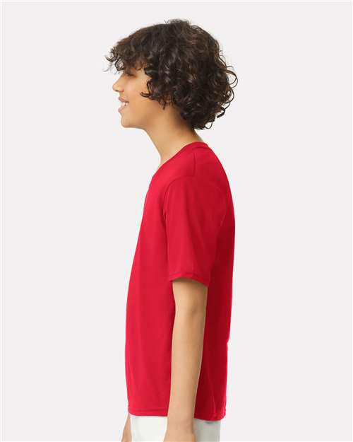 Gildan 42000B Red — on model side