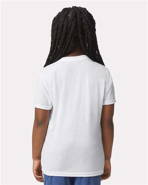 Gildan 42000B White — on model back