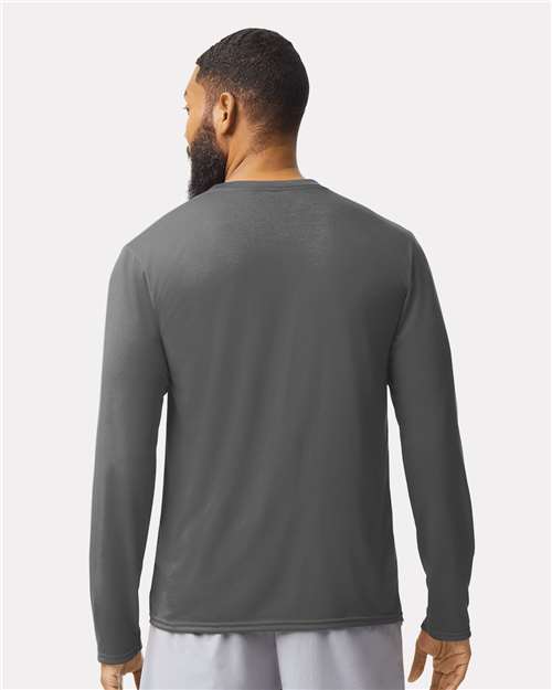 Gildan 42400 Charcoal — on model back