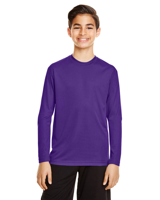 Youth Zone Performance Long-Sleeve T-Shirt - Sport Purple