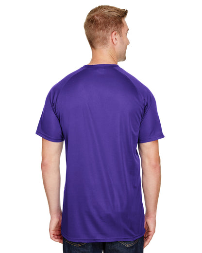 Unisex Attain 2-Button Baseball Jersey - Purple