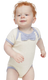 Rabbit Skins 4407RA - Infant Baby Rib Bow Tie Bodysuit - Natural Heather / Heather