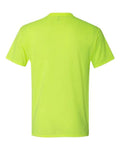 JERZEES 21MR Safety Green — back