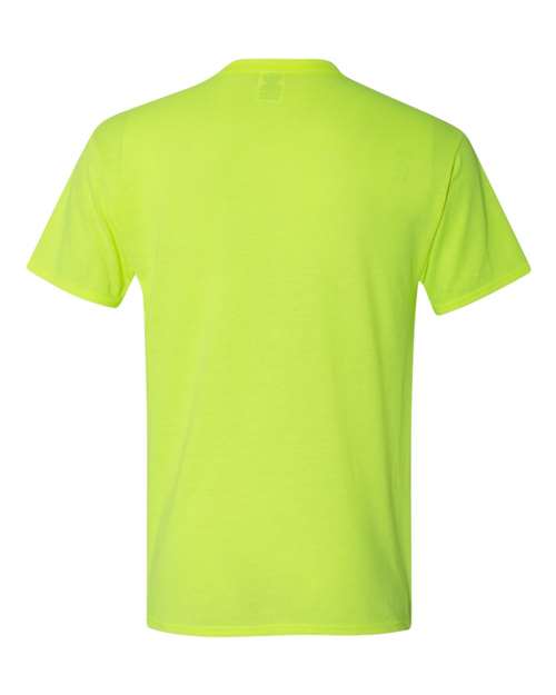 JERZEES 21MR Safety Green — back