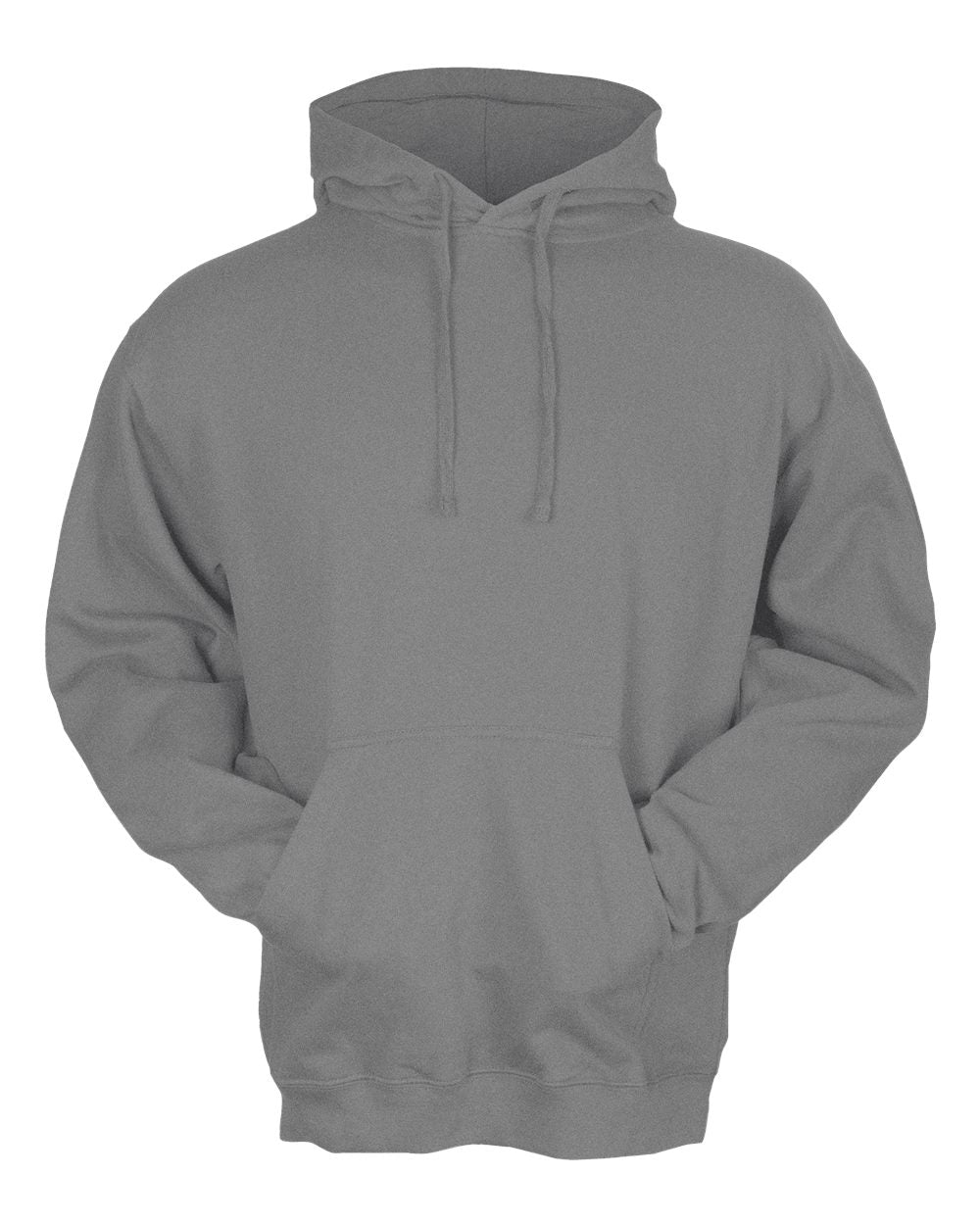 Unisex Fleece Pullover Hoodie - Heather Grey