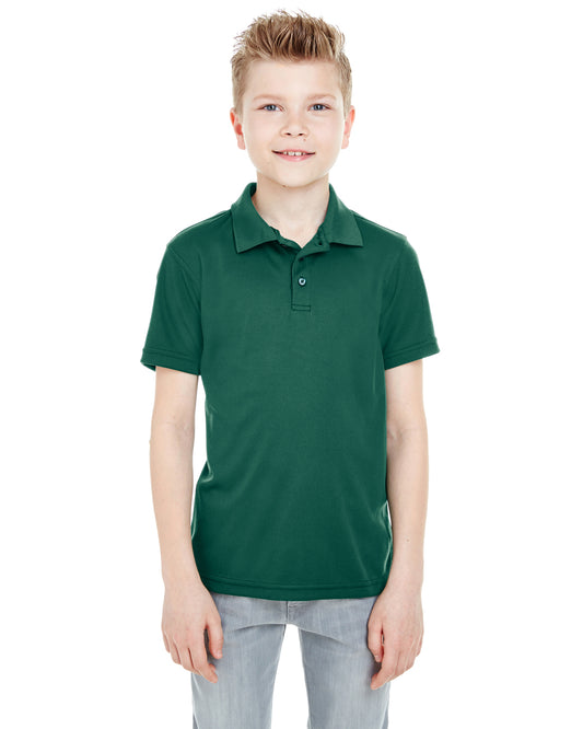 Youth Cool & Dry Mesh Piqué Polo - Forest Green