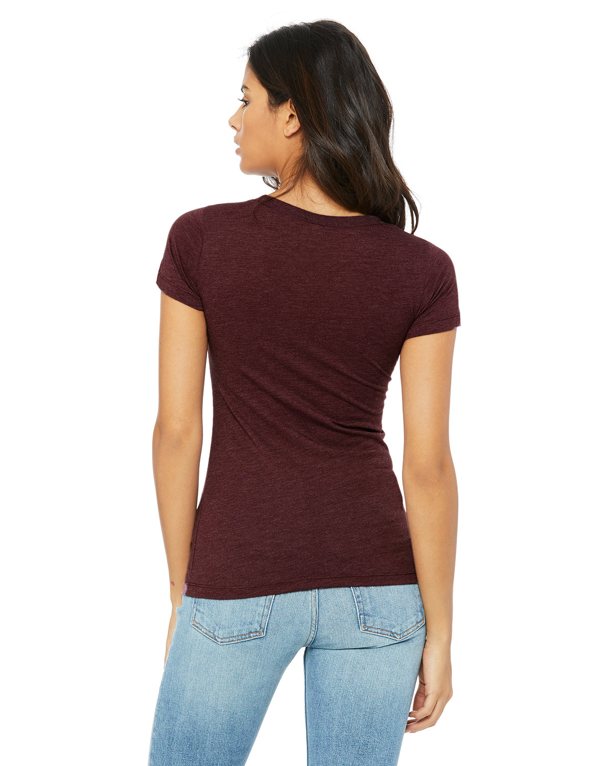 Women's Triblend Short-Sleeve T-Shirt - Maroon Triblend