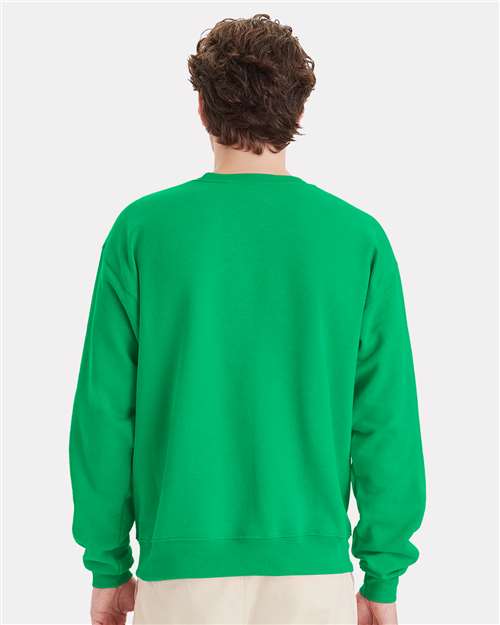 Hanes P160 Kelly Green — on model back