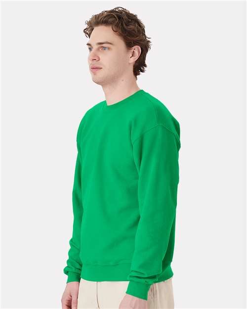 Hanes P160 Kelly Green — on model side