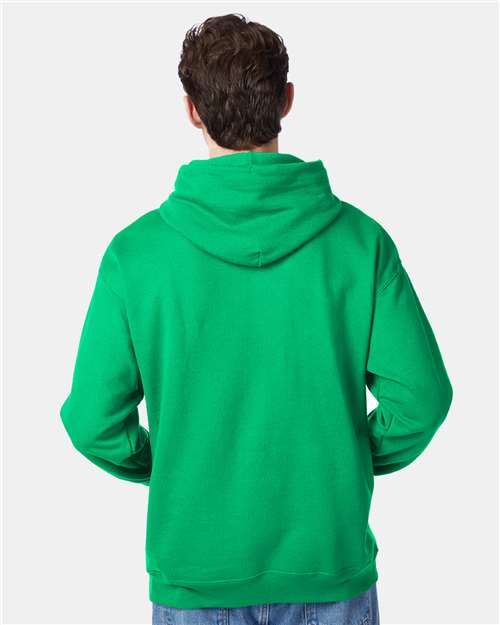 Hanes P170 Kelly Green — on model back