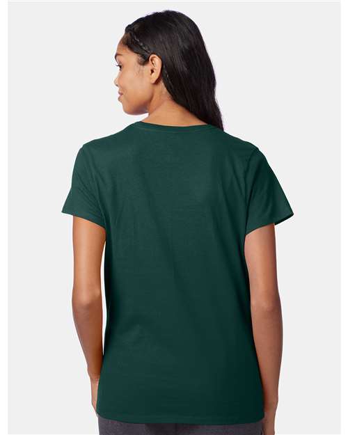 Hanes SL04 Deep Forest — on model back