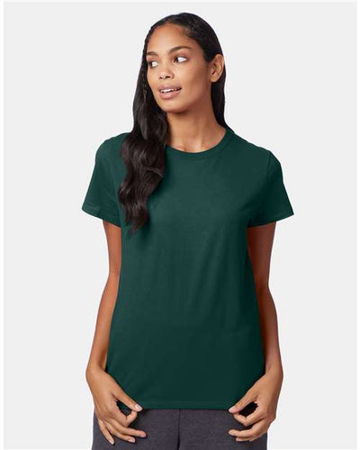 Hanes SL04 Deep Forest — on model front
