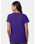 Hanes SL04 Purple — on model back