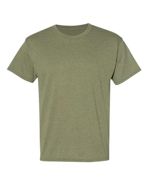 Hanes 5170 Heather Green — front