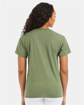Hanes 5170 Heather Green — on model back