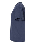 Hanes 5170 Heather Navy — direct side