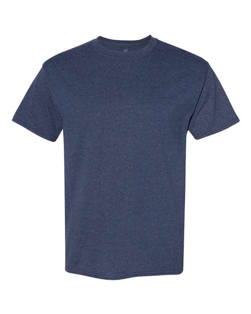 Hanes 5170 Heather Navy — front