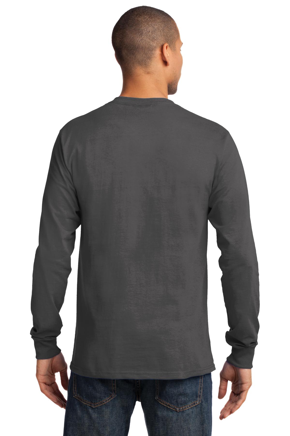 Unisex Long Sleeve Essential Tee - Charcoal
