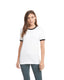 Next Level 3604 - Unisex Ringer T-Shirt - White / Black