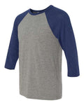 BELLA + CANVAS 3200 Grey/ Navy Triblend — side