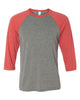 Gray / Light Red Triblend