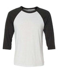 BELLA + CANVAS 3200 White Fleck/ Charcoal Triblend — front
