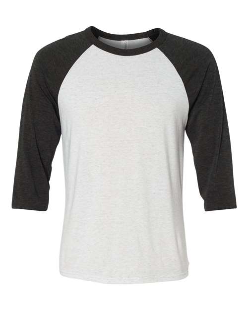 BELLA + CANVAS 3200 White Fleck/ Charcoal Triblend — front