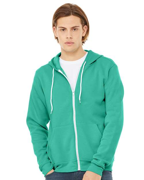 BELLA + CANVAS 3739 Teal — on model front