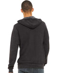 BELLA + CANVAS 3739 Dark Grey Heather — on model back