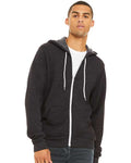 BELLA + CANVAS 3739 Dark Grey Heather — on model front