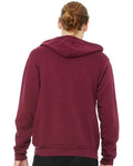 BELLA + CANVAS 3739 Maroon — on model back