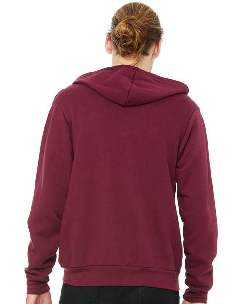 BELLA + CANVAS 3739 Maroon — on model back