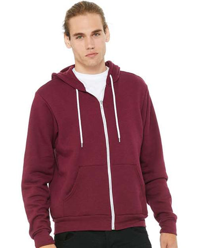 BELLA + CANVAS 3739 Maroon — on model front