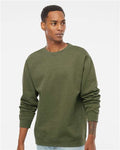Independent Trading Co. SS3000 Army Heather — on model front