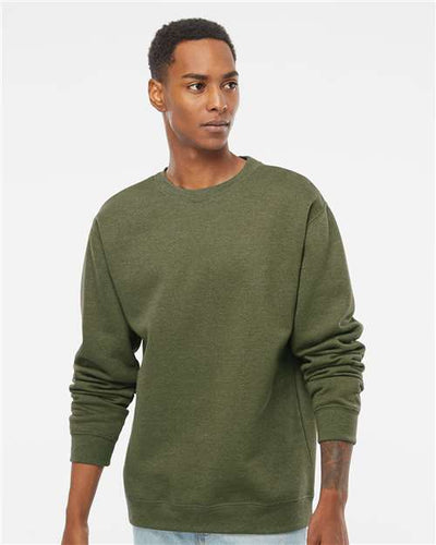 Independent Trading Co. SS3000 Army Heather — on model front