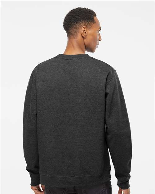 Independent Trading Co. SS3000 Charcoal Heather — on model back
