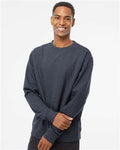 Independent Trading Co. SS3000 Classic Navy Heather — on model front